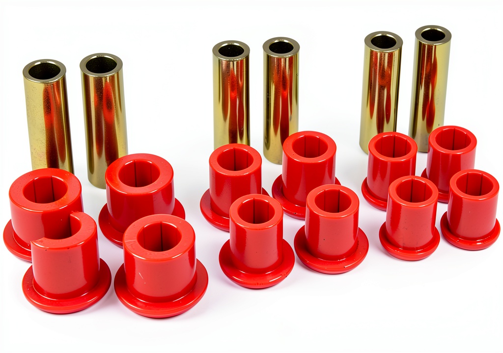 Installing Prothane leaf spring bushing on a vehicle suspension