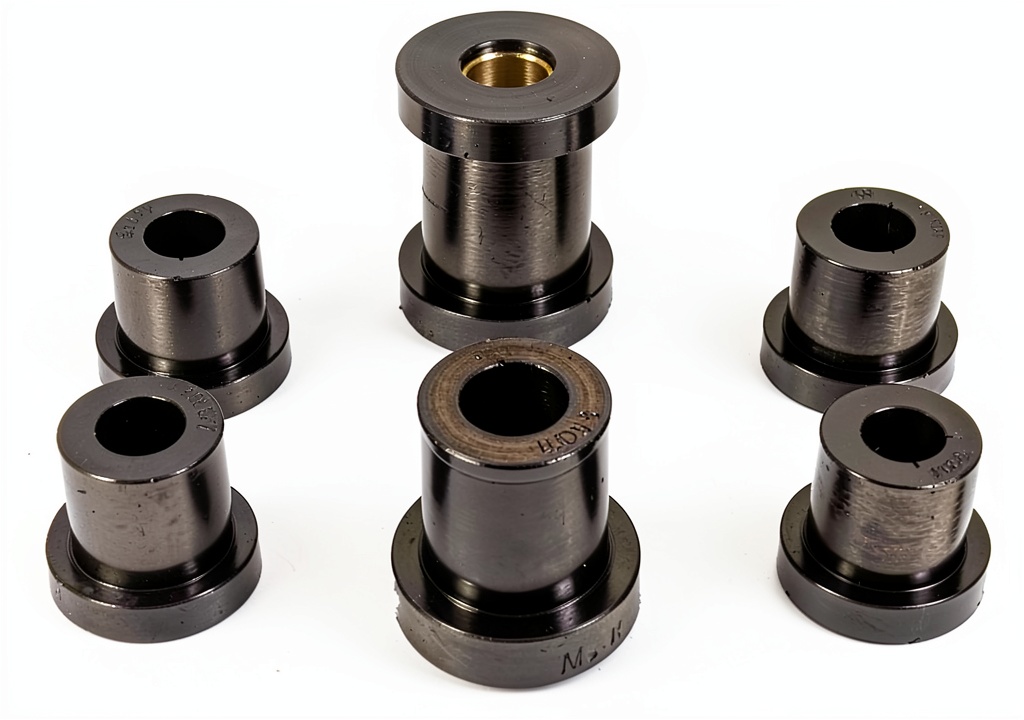 Installing Prothane leaf spring bushing on a vehicle suspension