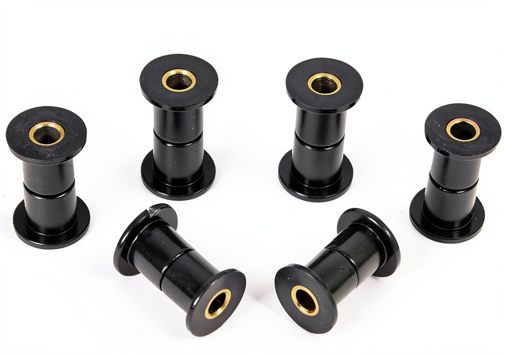 Installing Prothane leaf spring bushing on a vehicle suspension
