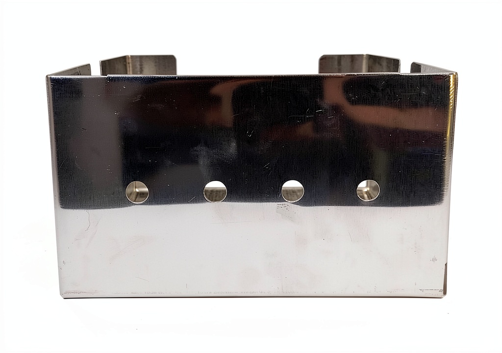 Installing the aluminum exhaust baffle on a UTV