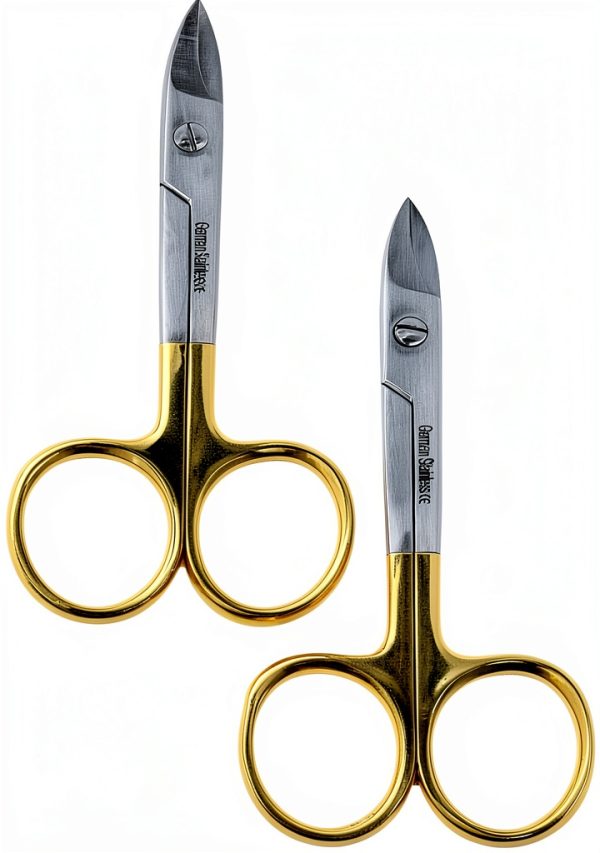 Dental Wire Cutting Scissors 4.25" Gold Rings Set of 2 – Avon Surgical-0
