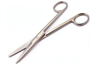 G.S 6 1/2" Mayo Noble Scissors Straight 6.5" High Stainless Steel-0
