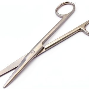 G.S 6 1/2" Mayo Noble Scissors Straight 6.5" High Stainless Steel-0