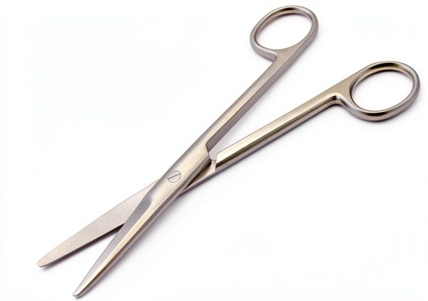 G.S 6 1/2" Mayo Noble Scissors Straight 6.5" High Stainless Steel-0