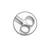 Crown Beebee 4.5" Straight Scissors by SurgicalOnline Dental-1