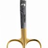 Dental Wire Cutting Scissors 4.25" Gold Rings Set of 2 – Avon Surgical-7