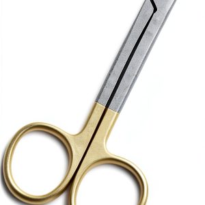 OdontoMed2011 T/C Universal Crown Wire Cutting Scissors 4.75″ Angled With One Serrated Blade Stainless Steel Orthodontic Dental Instruments Tungsten Carbide Inserts ODM-0