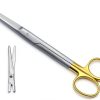 T/C Mayo Scissors 9" Straight Surgical Dental – Tungsten Carbide Blade-1