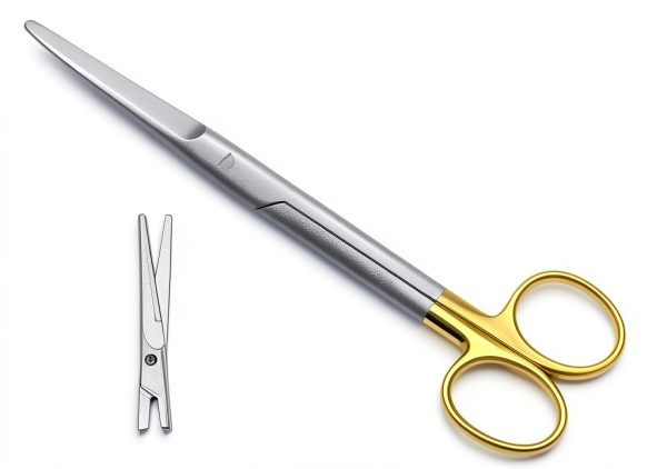 T/C Mayo Scissors 9" Straight Surgical Dental – Tungsten Carbide Blade-1