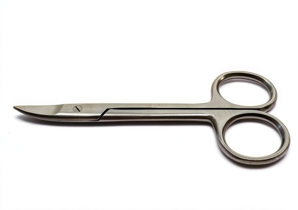 Dental Crown Scissors 4.5 inch Curved Cutting End Orthodontics Superior Instruments-1