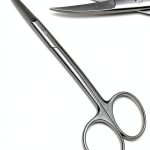 Dental Iris Scissors Curved 4.5" Superior Instruments Veterinary Tool-0