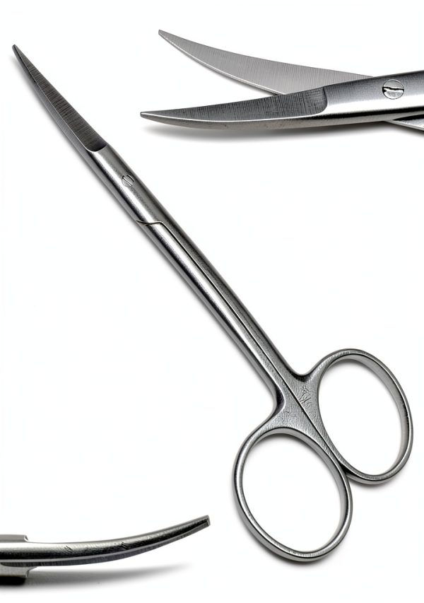 Dental Iris Scissors Curved 4.5" Superior Instruments Veterinary Tool-0