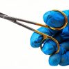ARTMAN INSTRUMENTS Scissors 4.5 inch curved Iris Micro Dissecting Gold Plated handle Fine Point Dental Surgical Gum Scissors-6