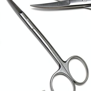 Iris Scissors Curved 4.5" Premium Dental Veterinary Surgical-0