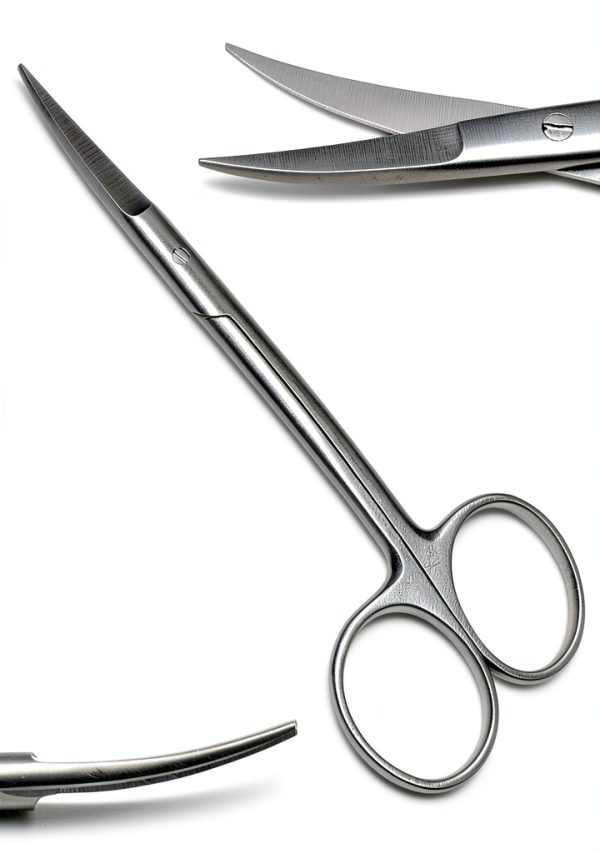 Iris Scissors Curved 4.5" Premium Dental Veterinary Surgical-0