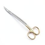 Dean Scissors 7in curved gold plated Surgical Dental ENT TM0292-0