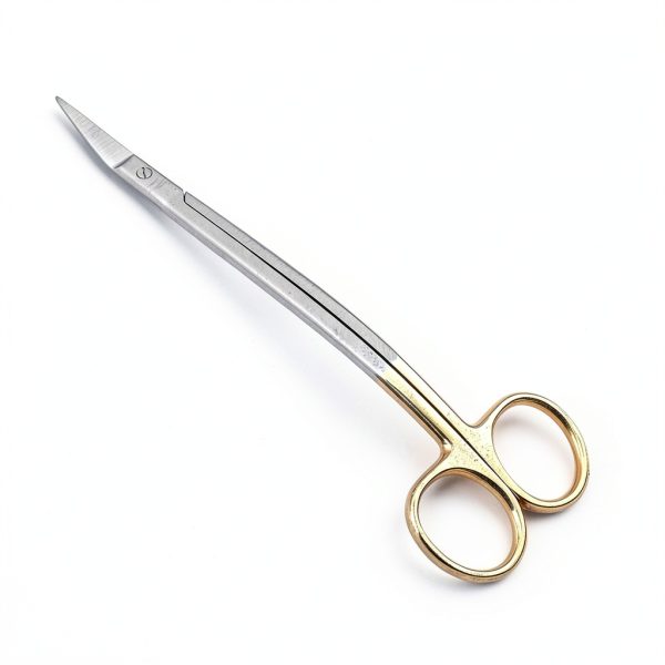 Dean Scissors 7in curved gold plated Surgical Dental ENT TM0292-0