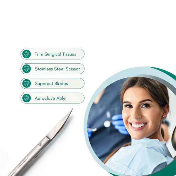 SurgiMac Goldman Fox Scissor Scissors 13cm Curved Tungsten Tips-2