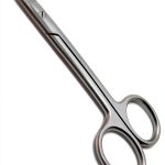 Dental Curved Crown Scissors 4.5" Cutting Orthodontics Surgical Stainless Steel Instruments-0