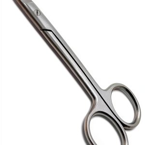 Dental Curved Crown Scissors 4.5" Cutting Orthodontics Surgical Stainless Steel Instruments-0