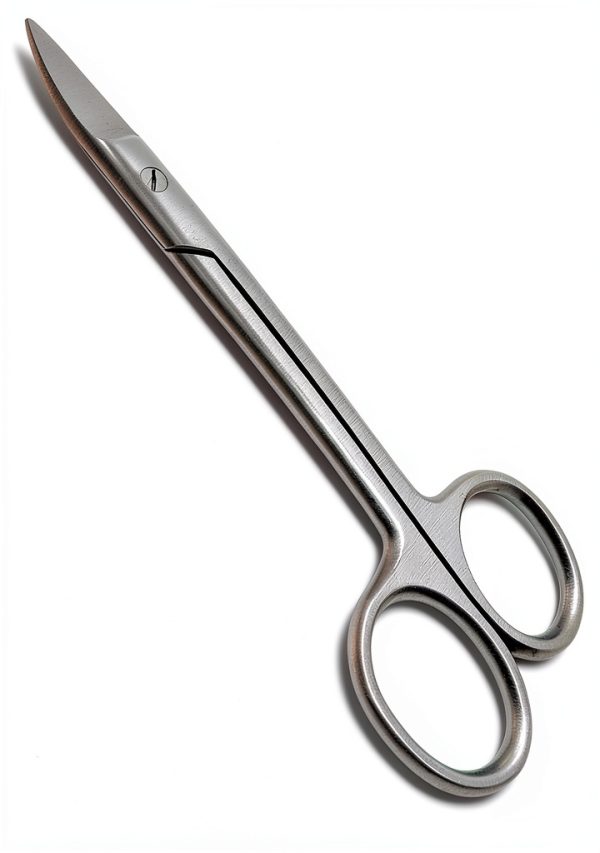 Dental Curved Crown Scissors 4.5" Cutting Orthodontics Surgical Stainless Steel Instruments-0