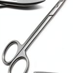Dental Crown Scissors 4.5 inch Curved Cutting End Orthodontics Superior Instruments-0
