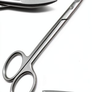 Dental Crown Scissors 4.5 inch Curved Cutting End Orthodontics Superior Instruments-0