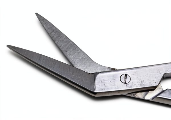 Kelly Scissors Angled Sharp 7" Point End Ring Handle Stainless Steel Dental Surgical Instruments-3