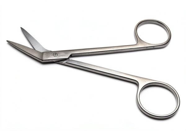Kelly Scissors Angled Sharp 7" Point End Ring Handle Stainless Steel Dental Surgical Instruments-2