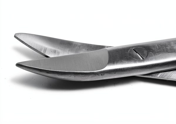 Dental Curved Crown Scissors 4.5" Cutting Orthodontics Surgical Stainless Steel Instruments-3