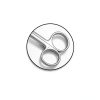 6 Crown Beebee Scissors Curved 4.25" Dental Surgical Instruments-1