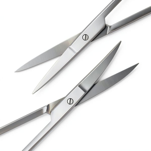 SURGICAL ONLINE Iris Scissors Curved & Straight 4.5" - Precision Cutting for Surgical & Dental Use-4
